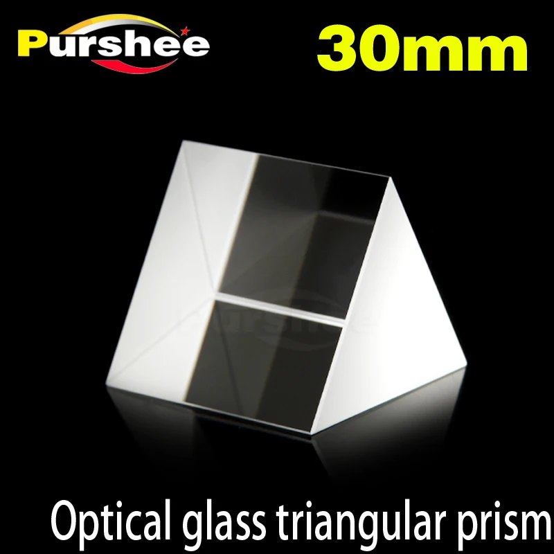 Оптическое стекло треугольная призма (30 мм)|prism|prism opticalprism glass |