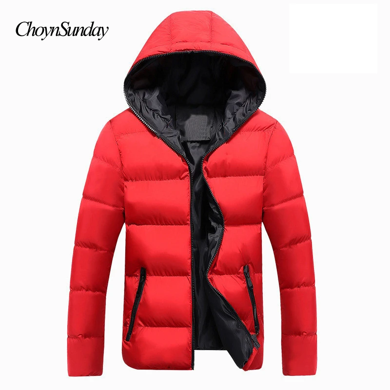 Мужская зимняя Новинка 2018 года Повседневная Толстая стеганая куртка с капюшоном