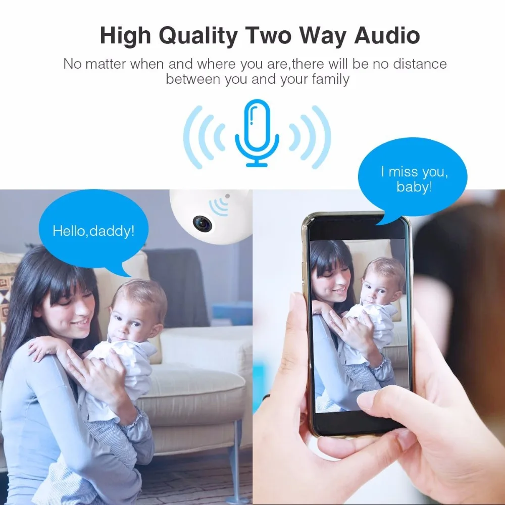 CBAOOO V380S IP камера WiFi 360 градусов безопасности беспроводная камера 1080P умный дом панорамная камера наблюдения светильник