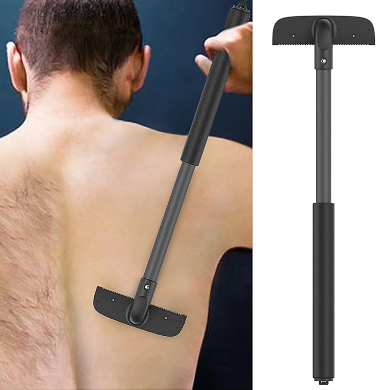 

Adjustable Men Manual Back Hair Shaver Long Foldable Handle Back Leg Hair Shaver Razor Remover Body Trimmer Groomer Shaving