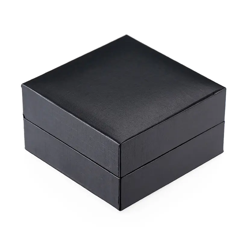 Новинка высококачественные брендовые черные эмалевые золотые запонки с узором