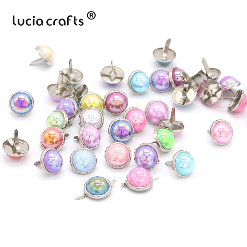 Lucia crafts 24 шт многоцветные декоративные украшения для скрапбукинга, металлические украшения для рукоделия G0944