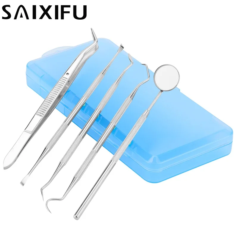 5 шт./компл. стоматологические лупы зеркальный серповидный скалер зубной шпатель