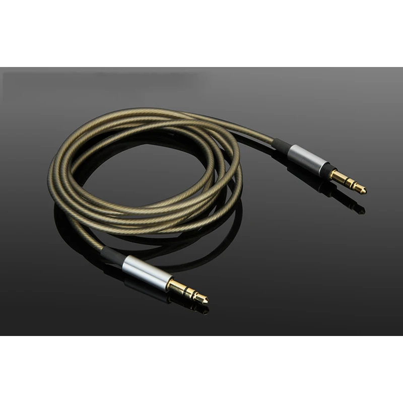 Earmax Наушники Hi-Fi кабель 3,5 мм до 2,5 мм с серебристым покрытием обновленная на обоих концах для подключения внешних устройств к автомагнитоле для AKG-Y40 Y45BT Y50 Y50BT K545