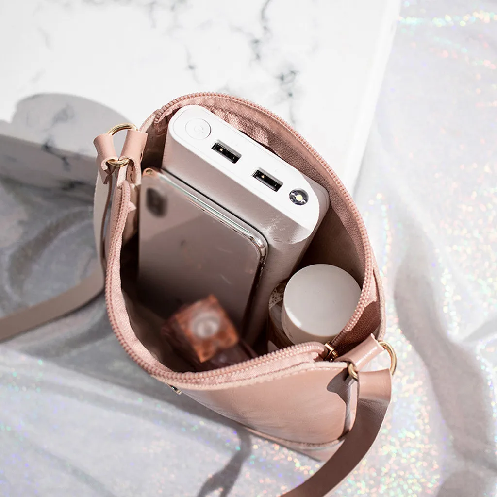Women Messenger Bag Fashion Solid Color Phone Coin PU Leather Shoulder Cute Wild of the slung small Square bag #2 | Багаж и сумки