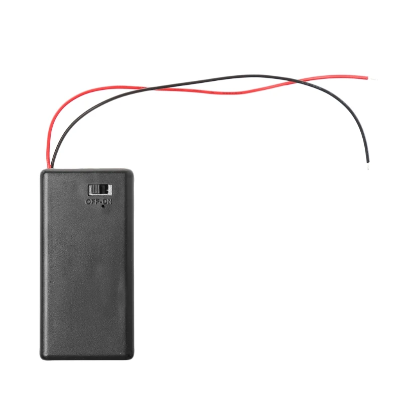 DIY 9V Battery Holder Box Storage Case Container With Cable ON/OFF Toggle Switch |