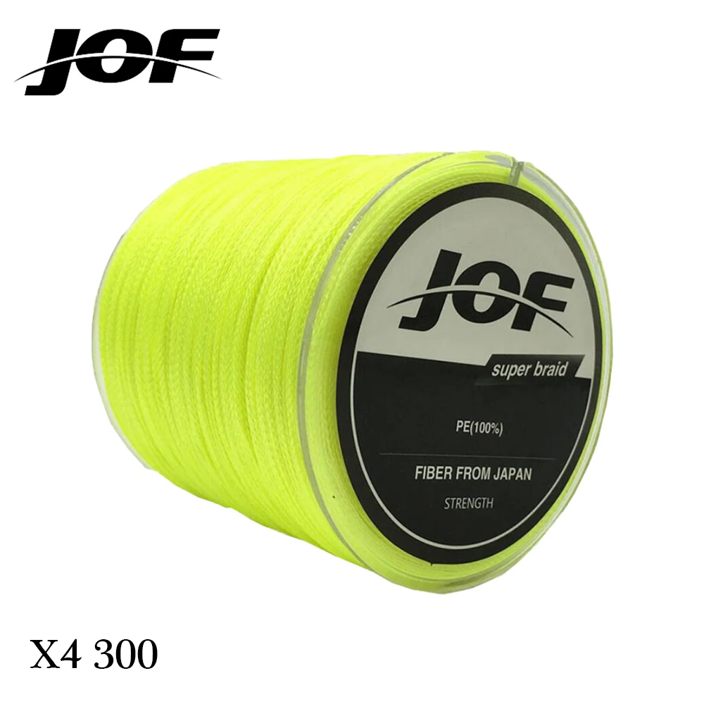 Оригинал JOF 4 нити 300 м бренд супер сильная Япония многонитевая PE плетеная