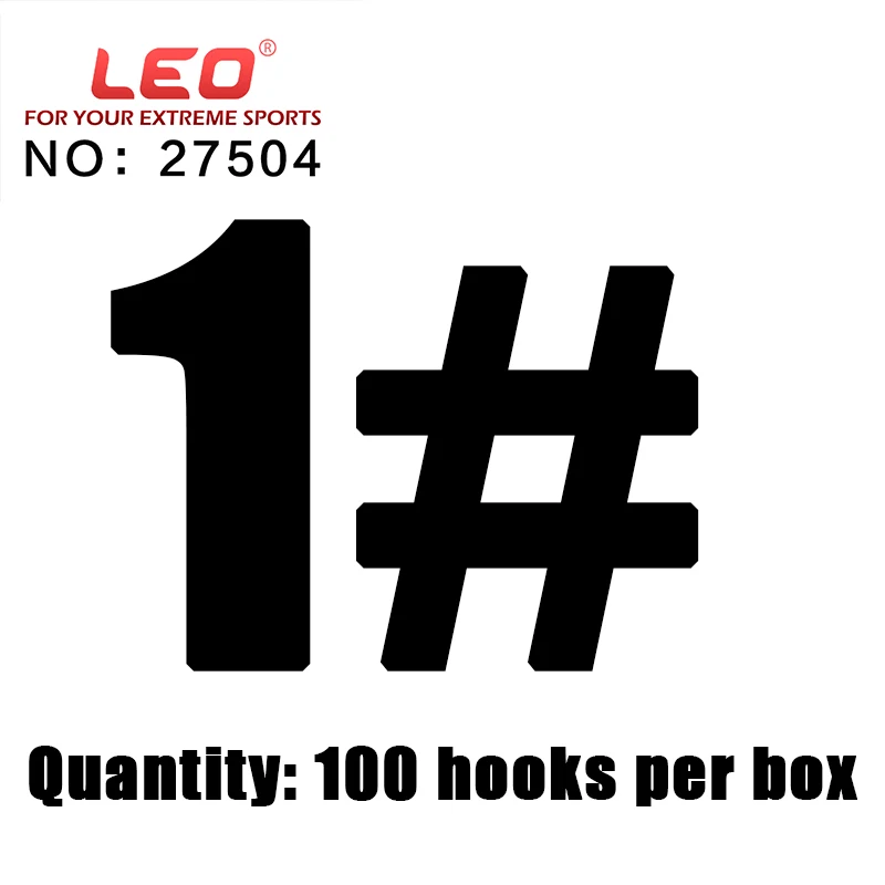 1.0 LEO 100 шт удлиненное с отверстием крючки рыбалка 1# 6# высокоуглеродистой Сталь бас карп, морской аксессуары рыболовный кр - Цвет: 1.0
