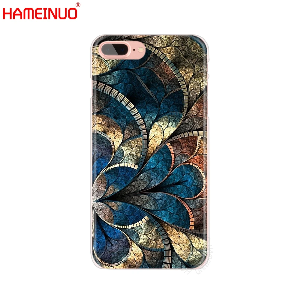 hameinuo colorful fractal cell phone cover case for iphone x 8 7 6 4 4s 5 5s se 5c 6s plus free global shipping