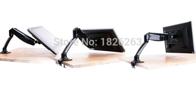 Loctek DLB502 газовая пружина полный рабочий стол 1"-27" ЖК светодиодный держатель для монитора кронштейн загрузки 2-100 кг VESA 75/мм