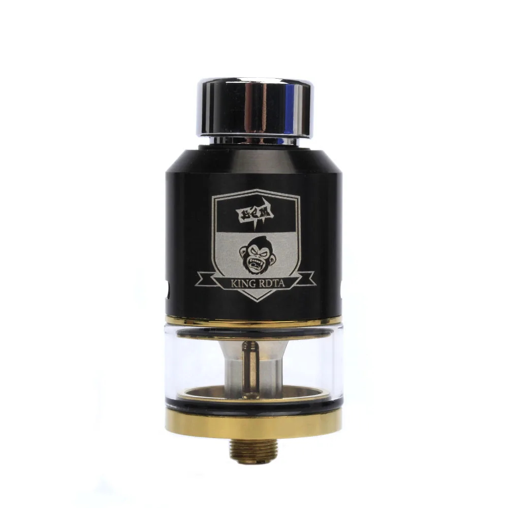 Катушка отец король стиль RTA RDA RDTA 3,5 мл емкость 25 мм диаметр бака для Vape коробка мод электронная сигарета распылитель для кальяна - Цвет: Черный