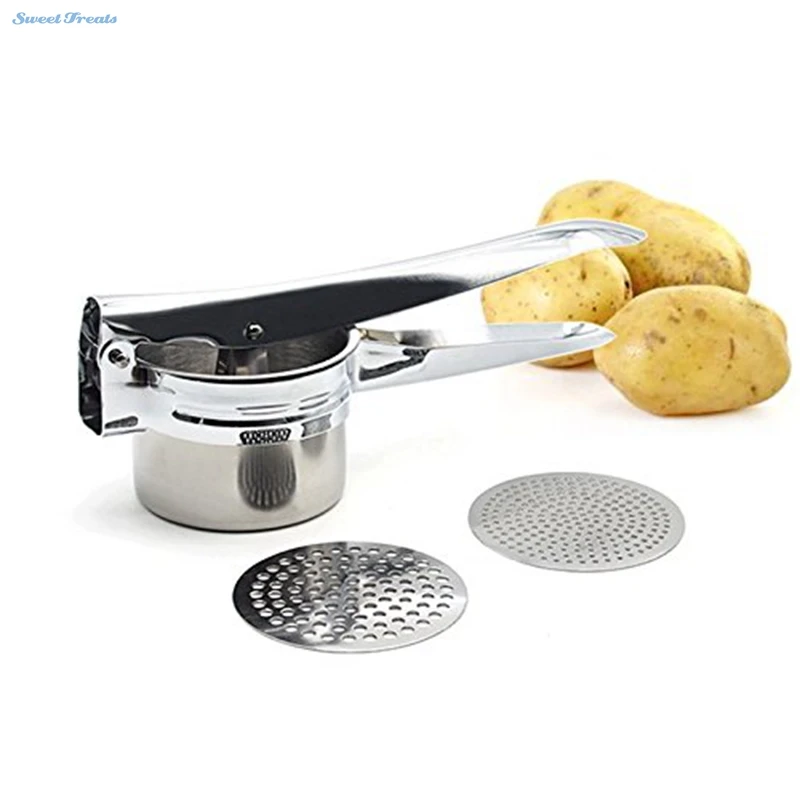 Картофельница Sweettreats из нержавеющей стали с 2 сменными дисками|stainless steel potato