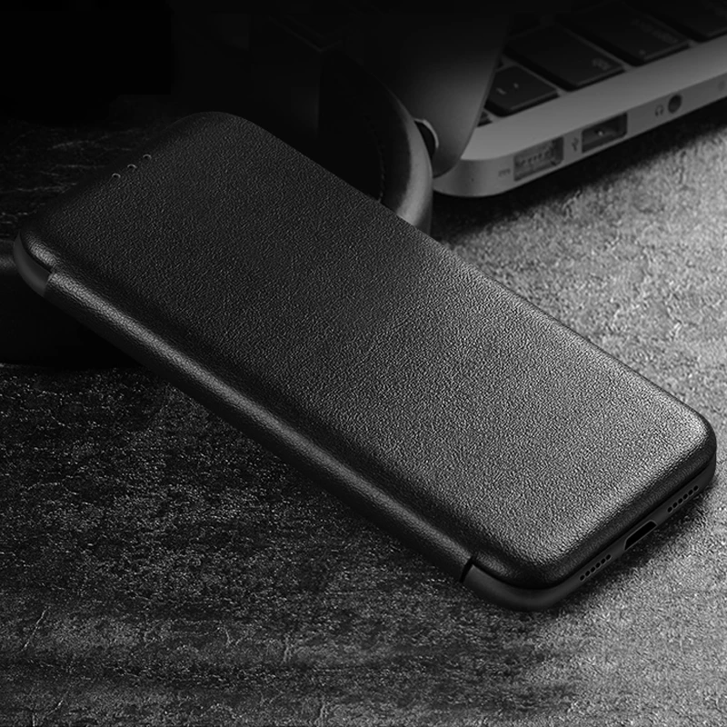 Роскошные Магнитные Флип Чехлы HOCO для iPhone X кожаный чехол с отделением карт