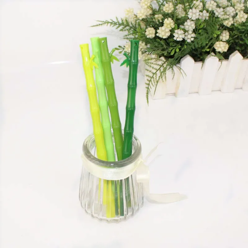 Artificial Plants Fresh bamboo pen wholesale kawaii modelling neutral black students creative felt-tip pens | Дом и сад