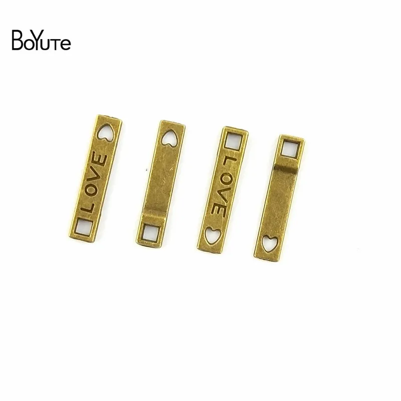BoYuTe (100 шт./лот) 22*4 мм Оптовая Продажа винтажный соединитель античная бронза