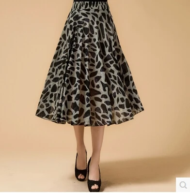 Новинка 2016 года летняя хлопковая Свободная юбка с эластичной талией для женщин