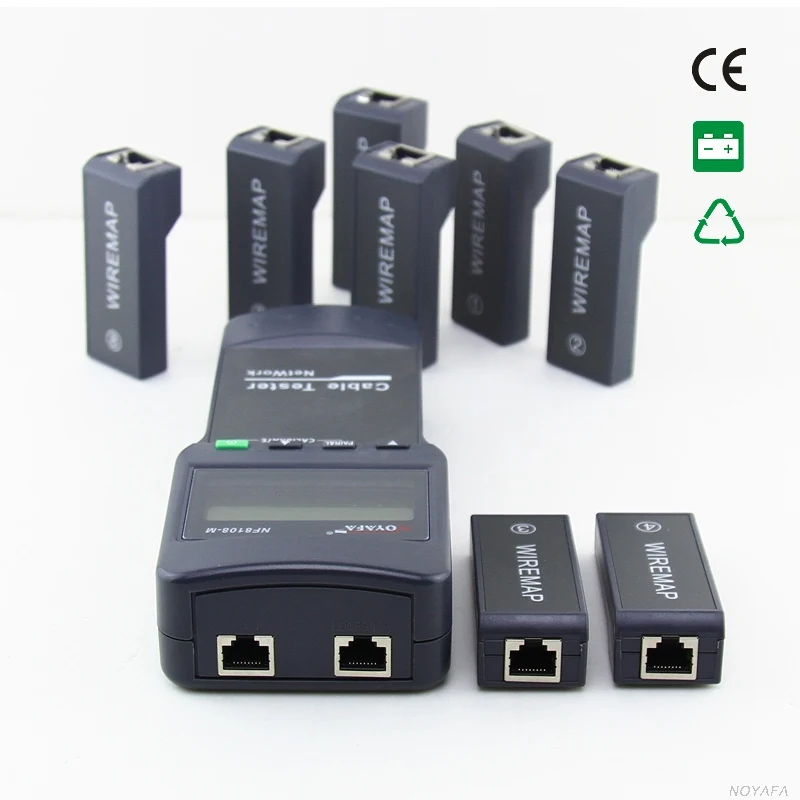 Noyafa-medidor de Cabos de Rede 8 de Extremidade Rede Teste Distante !! Lan Cat5 Rj45