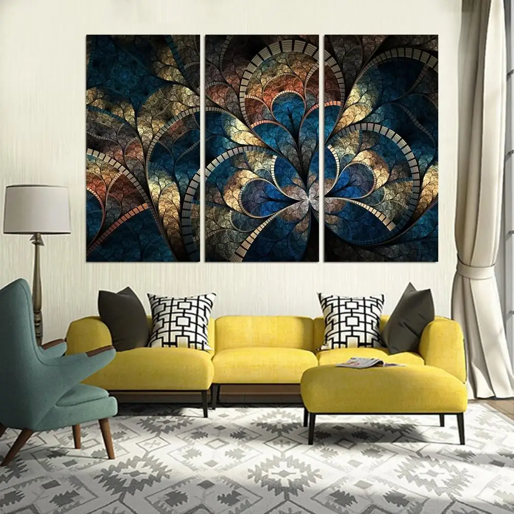 

Drop shipping 3 Panel printed painting Flower painting Wall Art Picture Home Decoration Living Room Modern painting LS588