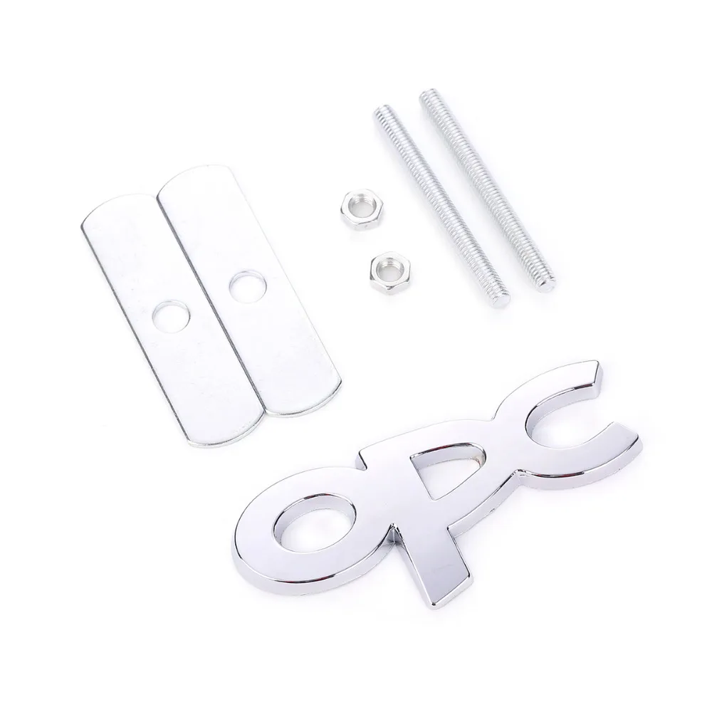 Стайлинг автомобиля 3D стикер для хром металл OPC бейж с эмблемой гриль наклейка Opel