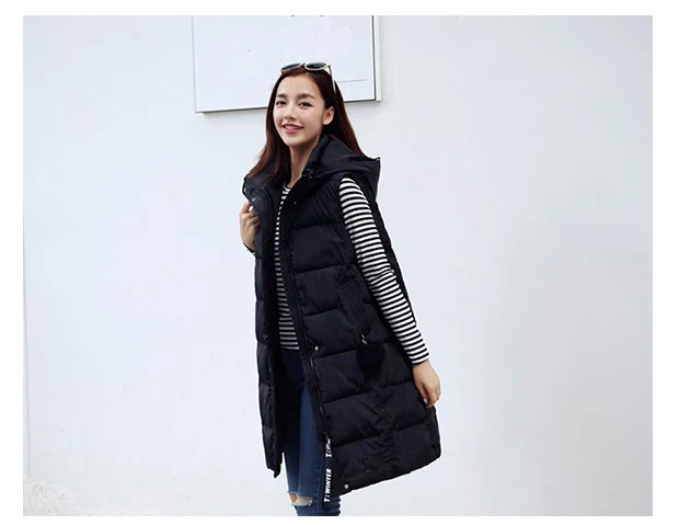 

LET-SETTING new winter warm Korean Slim padded female Warm wind cap vest