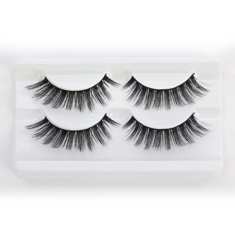 Genailish 10cases/lot Faux Mink Eyelashes Fake lashes handmade False eyelashes Extension Eyelash FX839-2-10 | Красота и здоровье