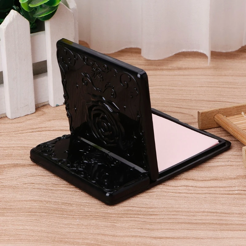 Hollow Outside Portable Mini Pocket Makeup Mirrors Double Folded-Side Vintage | Красота и здоровье