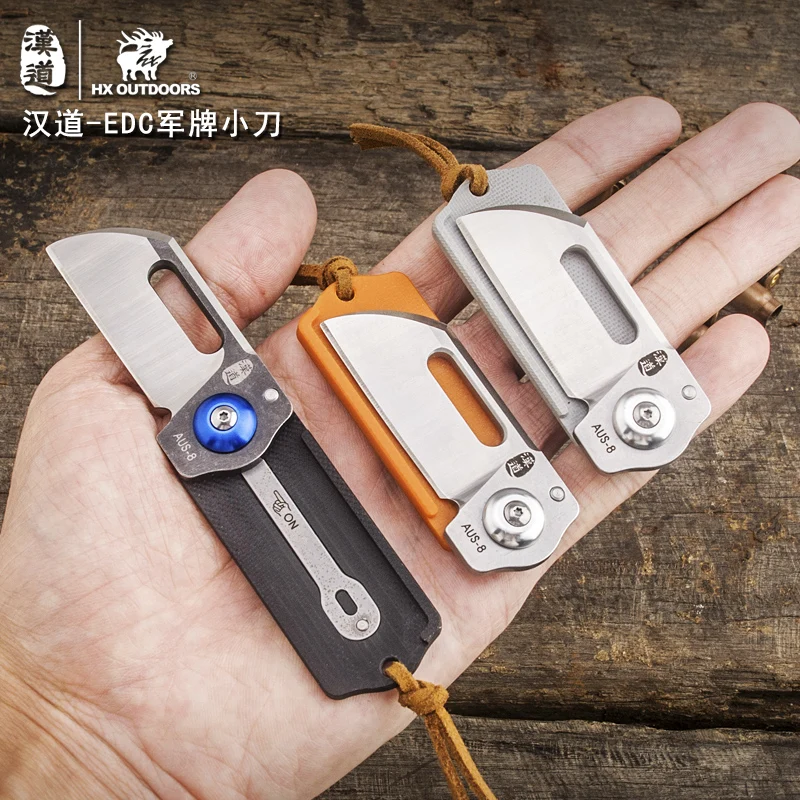 HX на открытом воздухе EDC Складной нож карта армия пустыне выживания черный