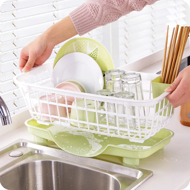 Kitchen Dishes Draining Rack Plastic Cupboard Chopsticks Tableware Storage Box Drying Shelves | Дом и сад