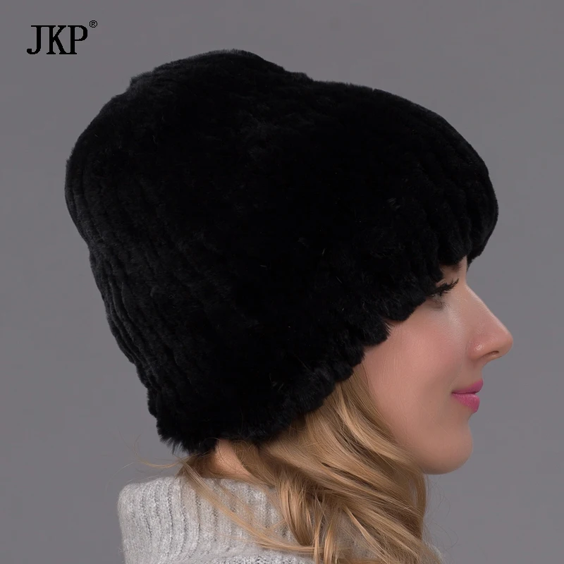 2021 натуральные волосы Millinery Couture зимняя меховая шапка кролик рекс на верхней