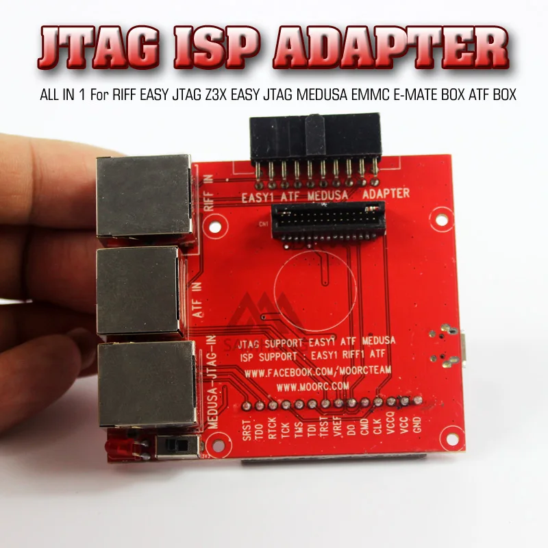 Новейшее обновление JTAG ISP адаптер Все в 1 для RIFF легкий Z3X PRO Медуза EMMC E MATE коробка