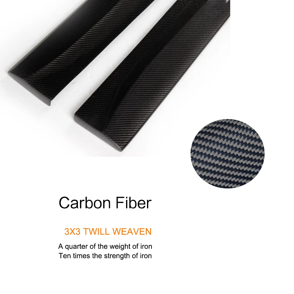 Черные боковые юбки из углеродного волокна подгузники для Benz Smart Fortwo 2012 2015|carbon