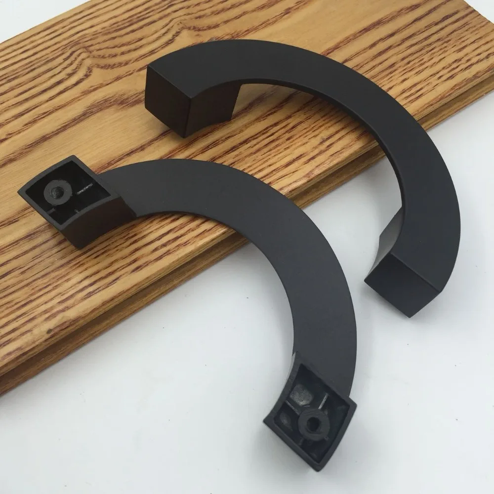 Высококачественные полукруглые ручки 96 мм черные замак для выдвижных ящиков