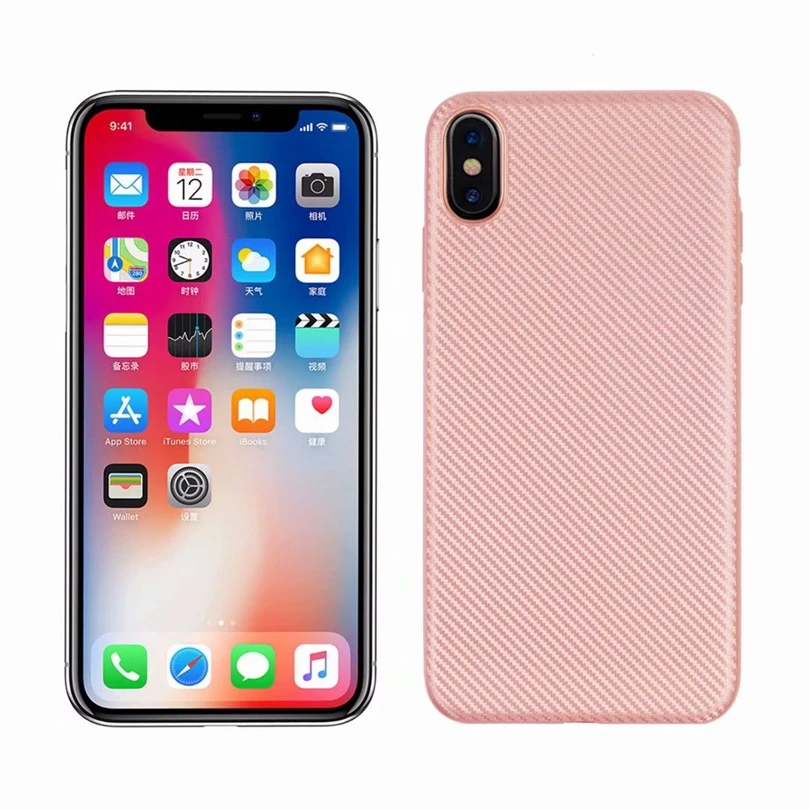 Для Apple iPhone XS Max/iPhone XSMax 6 5 &quotчехол из углеродного волокна Жесткий чехол ТПУ мягкий
