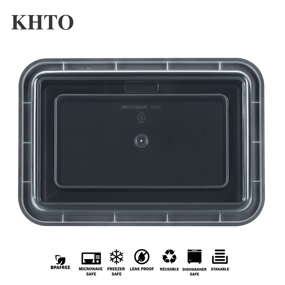 KHTO контейнеры для хранения продуктов с крышками Bento Box Ланч-бокс для пикника коробка для хранения продуктов микроволновая печь и мыть в посудомоечной машине