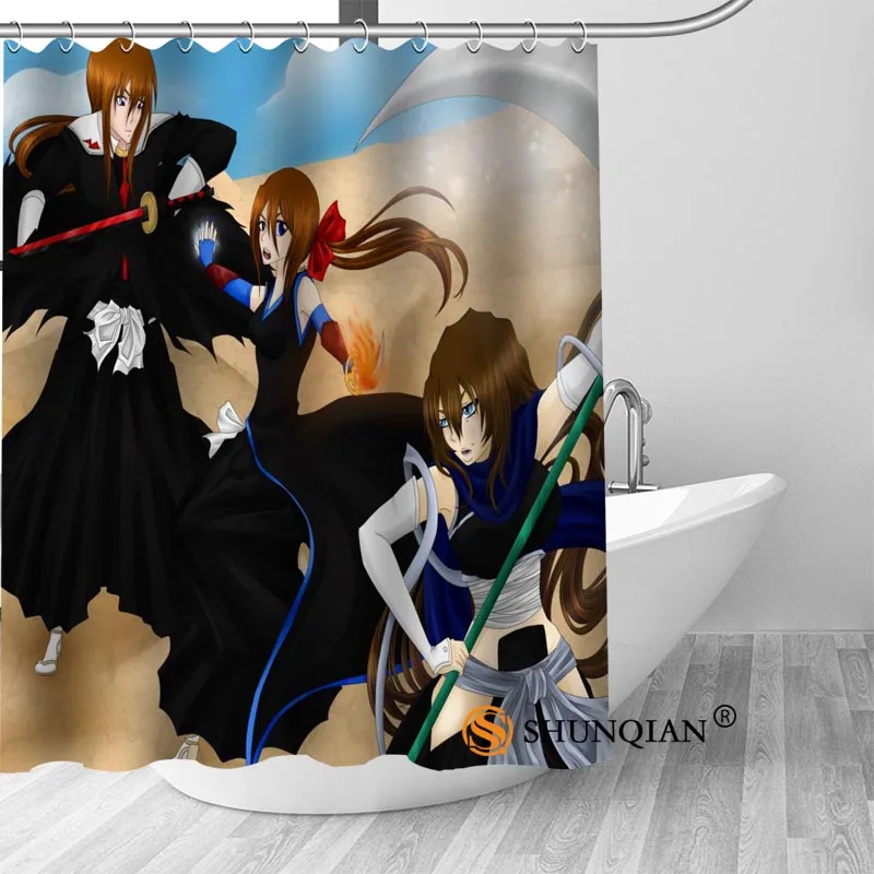 Bleach Рукия Кучики Ванна Шторы 100% полиэстер ткань Современная душевая ванная