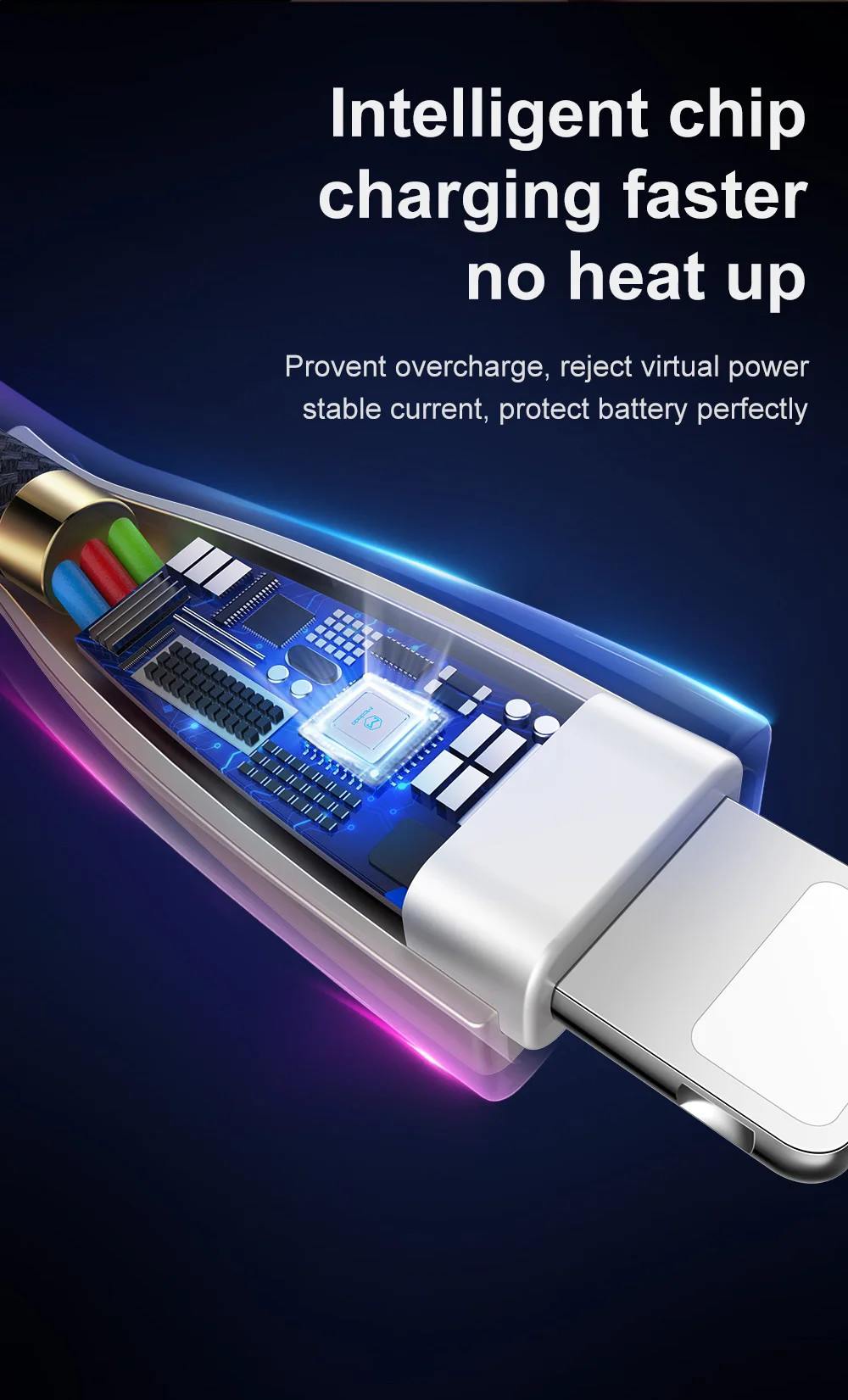 Usb-кабель Mcdodo для зарядки iPhone 11 Pro Max X XR XS Max 8 7 Plus iPad, usb-кабель для быстрой зарядки, светодиодный usb-кабель для передачи данных