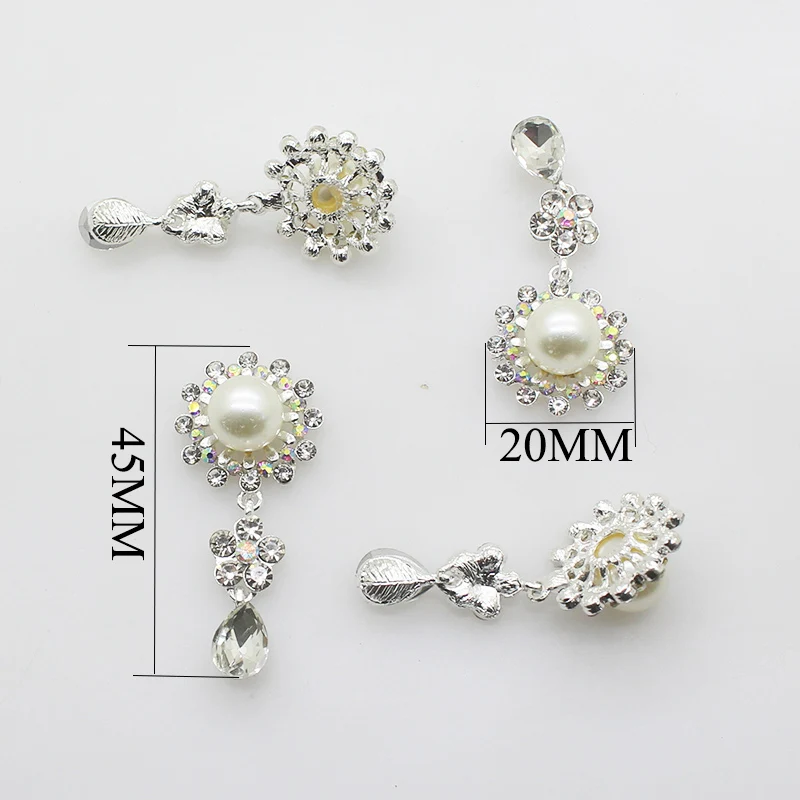 TYNUOMI Hot 5pcs/lot45*20MM Clothing Sewing Accessories Craft Decorations DIY Holiday Decoration Accessories