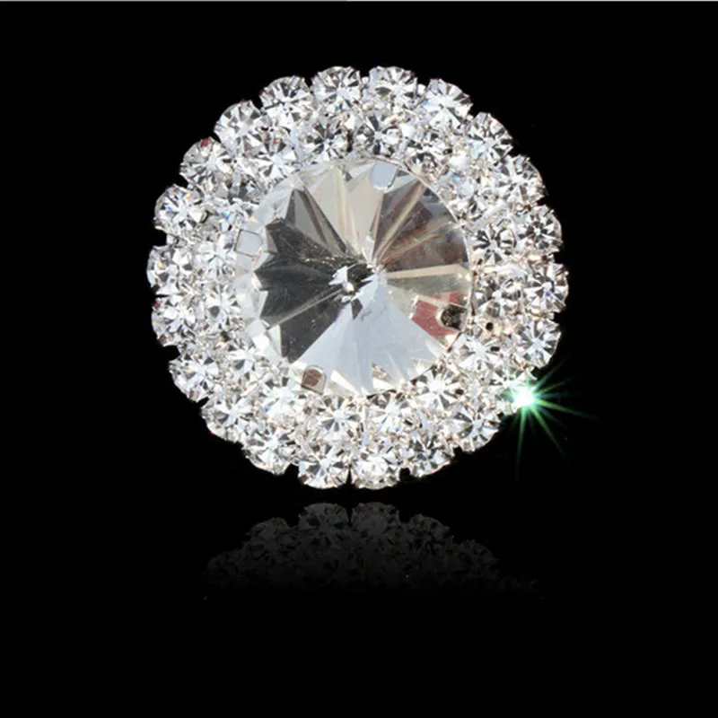 Пуговицы из горного хрусталя для шитья 4 шт. 3 см|rhinestone buttons|buttons sewingrhinestone buttons sewing |