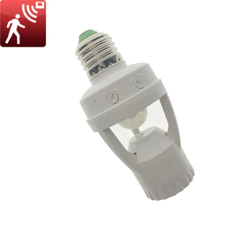 AC 110-220V 360 градусов PIR индукционный движения Сенсор ИК инфракрасный человеческого E27 розетка переключатель Базовая Светодиодная лампа светильник держатель лампы, Лидер продаж