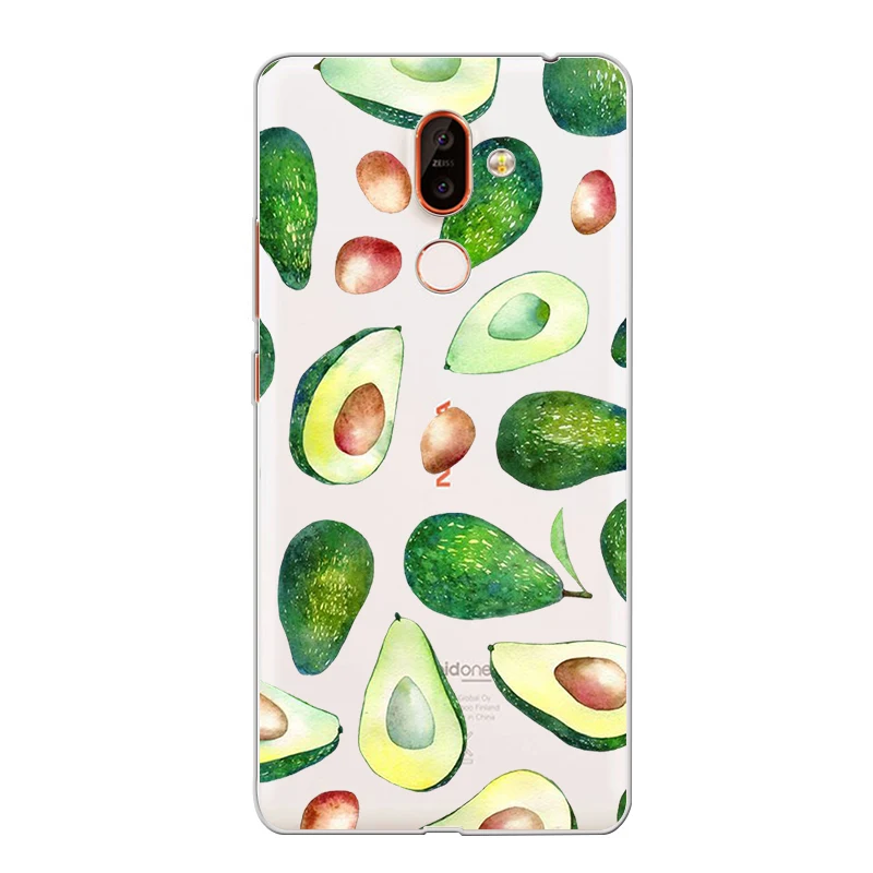 ciciber Phone Case for Nokia 9 PureView 1 2 3 5 6 7 8 Sirocco Back Cover 2.1 3.1 5.1 6.1 7.1 8.1 Plus Fruit Avocado |
