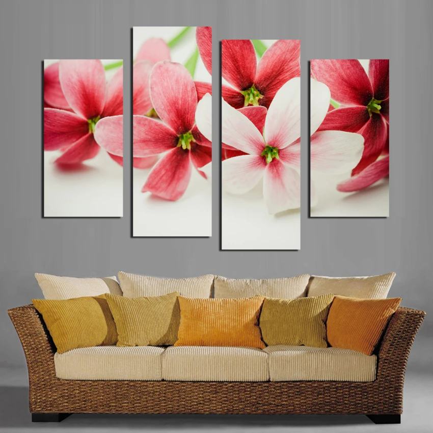 Без рамки настенная живопись цветок холст картина украшение дома модульные