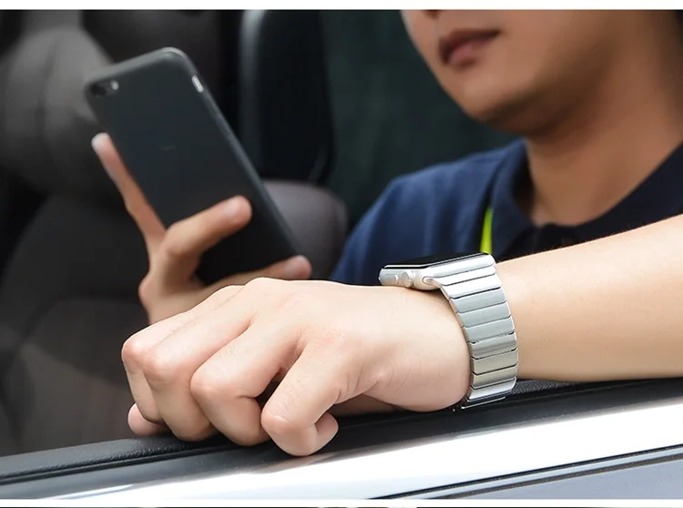 Новые сменные Ремешки для наручных часов черный металлический ремешок из