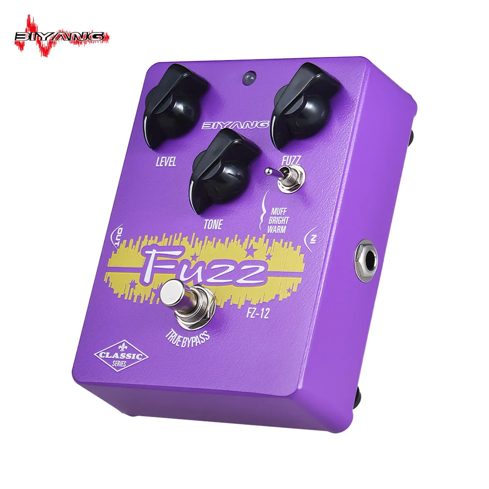 BIYANG FZ 12 гитарный эффект педаль Классическая серия аналоговый Fuzz3 режимы истинный