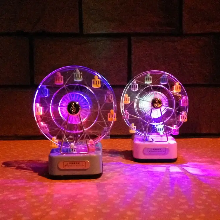 Творческий Красочные счастье колесо обозрения музыкальная шкатулка световой