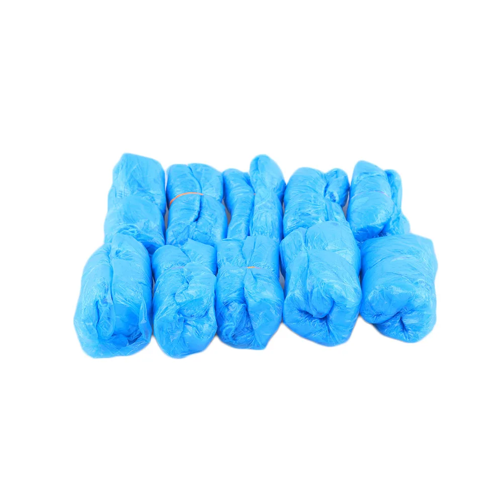 100 шт./компл. водонепроницаемые чехлы для обуви одноразовые пластиковые полезные