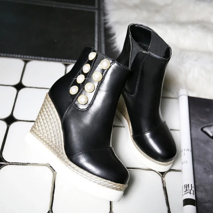 Г. зимние ботинки женская обувь женские ботинки модные мотоботы Mulheres Martin Outono Inverno botas De Couro Femininas 6-5