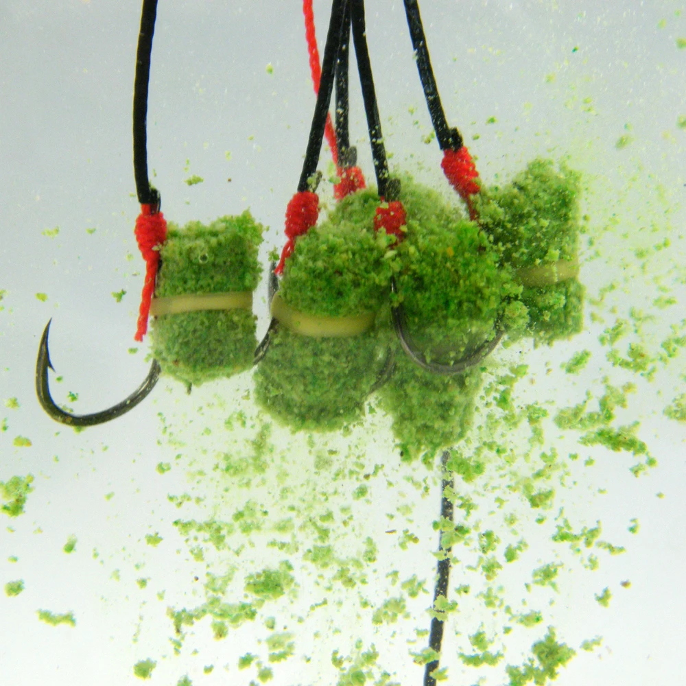 80 шт. приманки для рыбалки с зеленой травой ловли карпа привлекательный запах