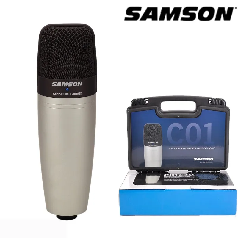 

Микрофон Samson C01 конденсаторный с большой диафрагмой для записи