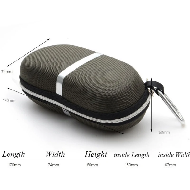 Портативный волоконный чехол для солнцезащитных очков вместительная коробка на