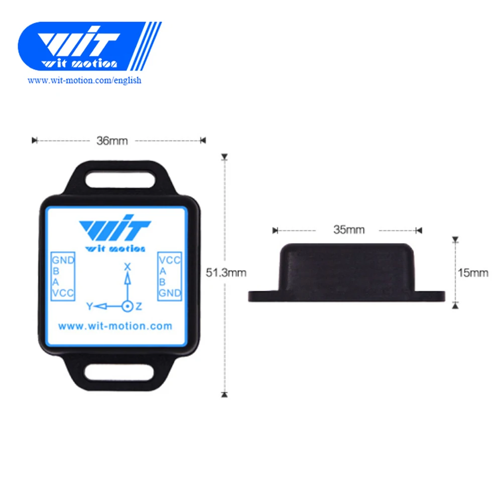 Witmotion WT901C485 высокой стабильностью 9-Axis AHRS Инклинометр акселерометр+ гироскоп+ Угол+ магнит(XYZ), RS485 протокол Modbus